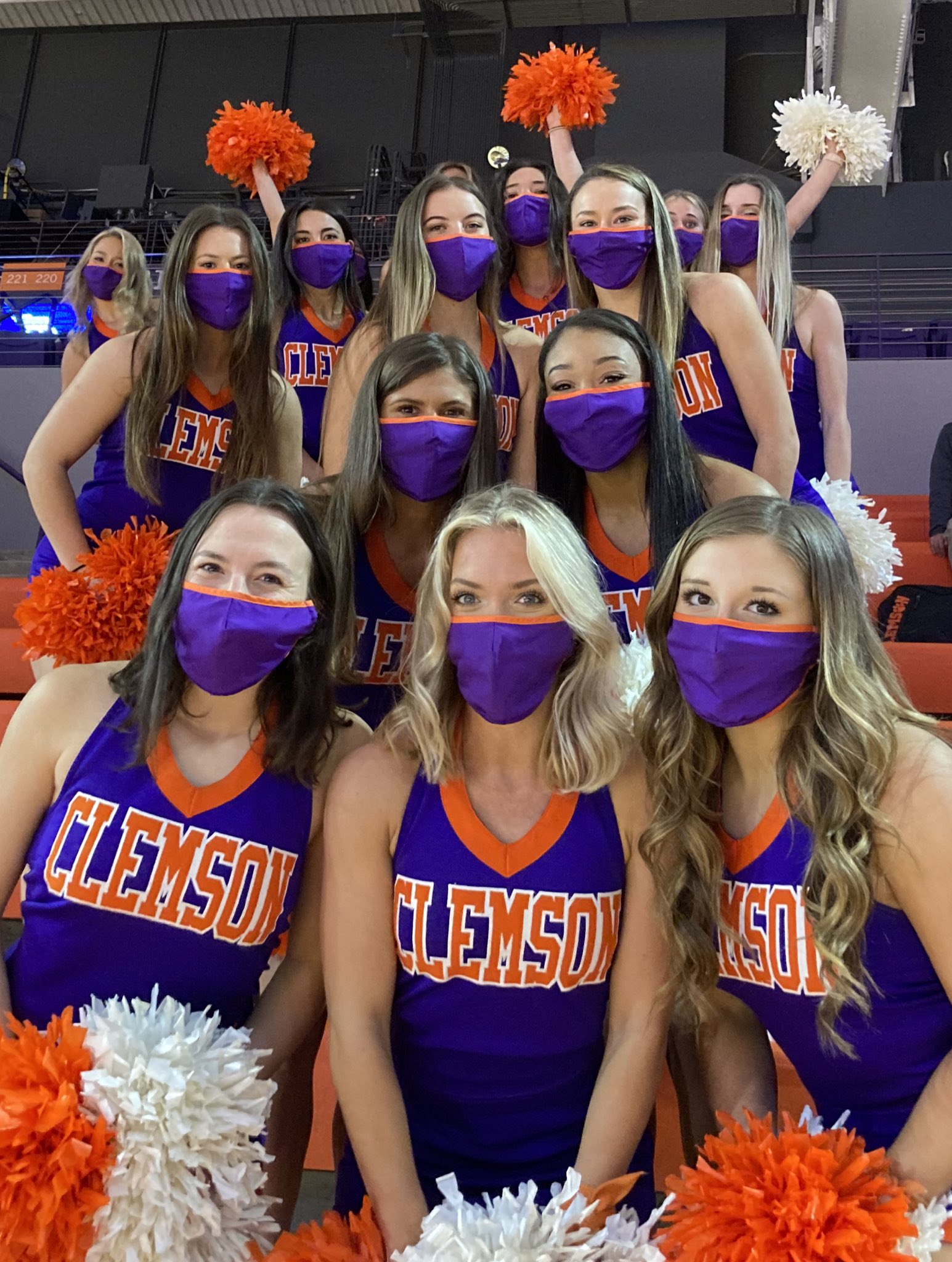 Clemson Cheerleading on Twitter "Back in Littlejohn cheering on