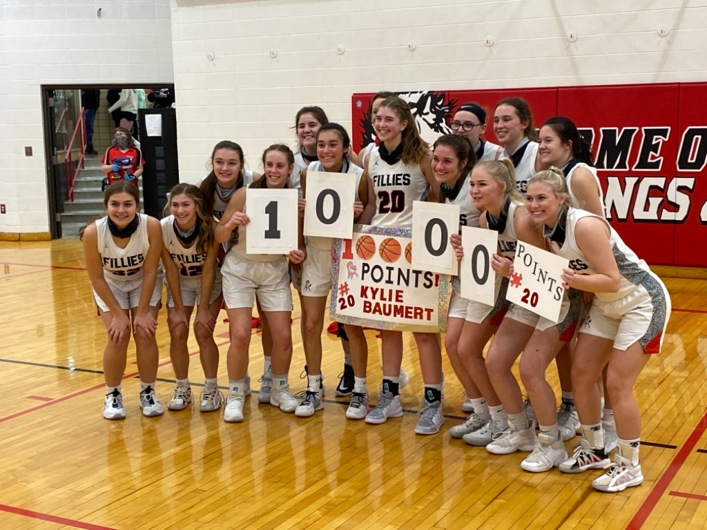 Congratulations to Kylie Baumert for scoring her 1,000th career point in tonight’s SNC Conference Tournament victory.