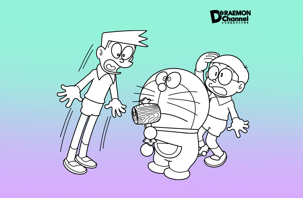 2月の新作登場 お子さまにも大人気のドラえもんチャンネルオリジナルぬりえ ドラえもん公式 ドラえもんチャンネルのイラスト