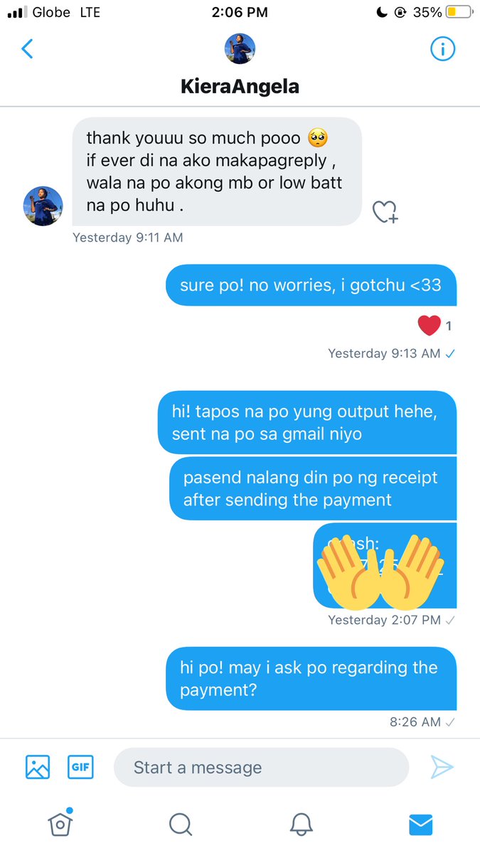 ❗️SCAMMER ❗️ 

To my fellow academic commissioners, please be mindful of scammers po! 

Twitter: @/kieraaaaaah 
Gmail: kieraloyolaaaa@gmail.com

as much as i don’t want to post anything like this, i just wanna spread awareness for other academic commissioners ✨