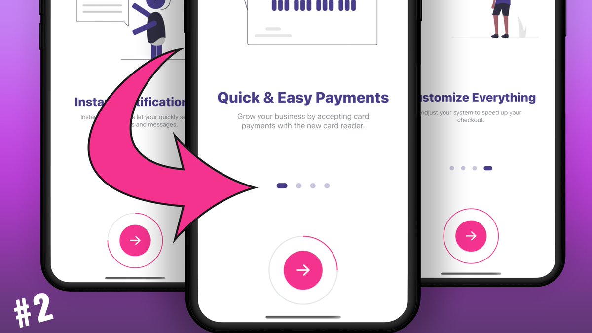 DesignIntoCode's tweet image. Make sure to check out the latest video in the React Native Animated Onboarding App series! We're creating the animated indicator.  When the FlatList moves, the indicator moves and animates, it's really cool! youtu.be/Efy48Uoa4RM