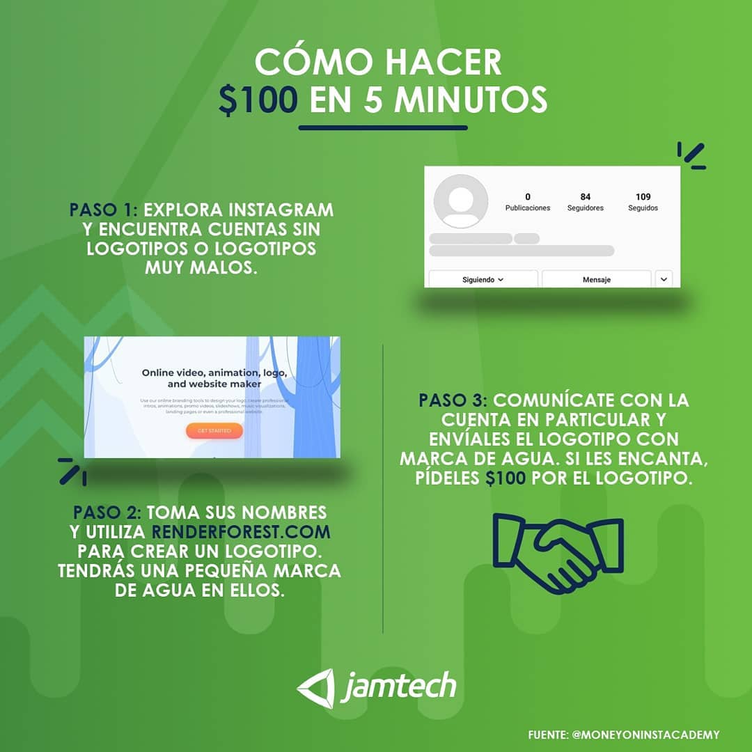 jamtechcorp's tweet photo. ¿Cómo hacer $100 en 5 min? Aquí en JamTech te mostramos los pasos😉🔥 

#Ideasdenegocio
#marketingdigital https://t.co/cIhoWtrozh