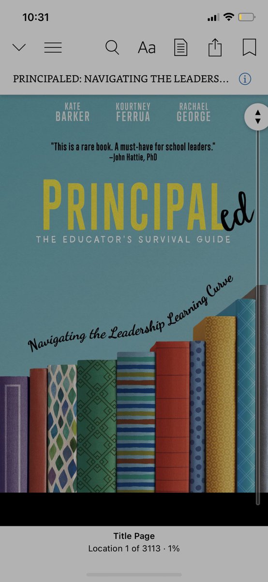 What do you do when you live in a rural community, and can’t wait for Amazon to deliver your book. Download it onto Kindle and start reading past your bedtime on a Tuesday night. #PrincipalEDleaders #readinthedark @Kate_S_Barker @kourtneyferrua @DrRachaelGeorge