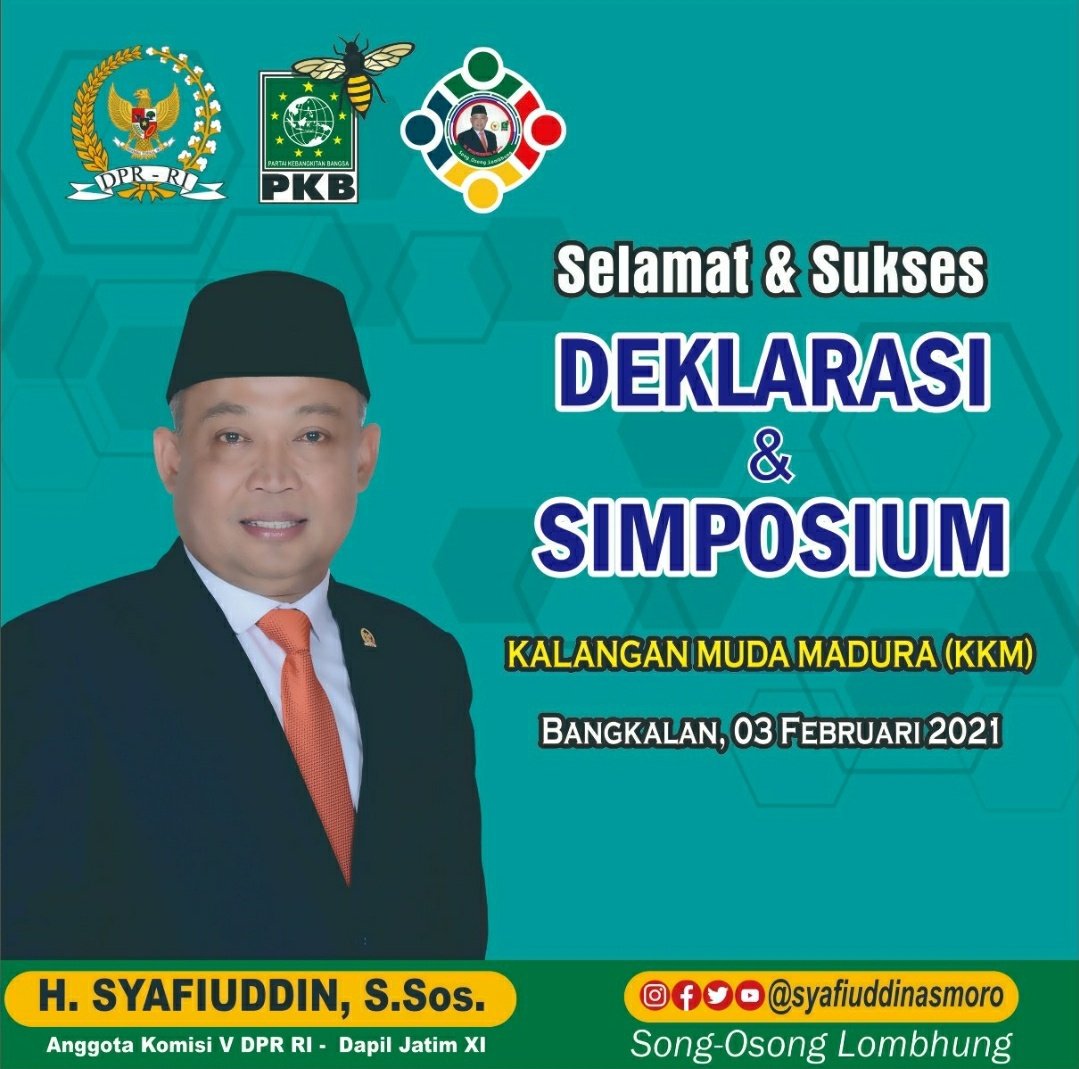 TretanSyafi's tweet photo. Selamat dan Sukes
Deklarasi, Simposium Kalanba Muda Madura (KKM).
@cakimiNOW @halimiskandarnu @SyafiuddinAsmo1 @Syafiudinasmoro @DPP_PKB @FraksiPKB @F_PKBMPR @dpwpkbjatim_ @dkw_jatim @PKBTV
#PkbMilenial
#pkbmuda
#TRETAN_SYAFI
#SONG_OSONG_LOMBHUNG https://t.co/QaMwQWwt72