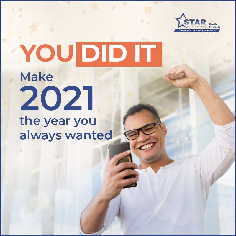 StarHealthIns's tweet photo. If you have stuck to your New Years Resolution till today, you can pull it off till the end of the year. After all it takes only 21 days to form a habit. Go for it and make 2021 your best year ever.
#starhealthinsurance #starhealth #resolutiontips #youdidit https://t.co/0XdheKLyrn