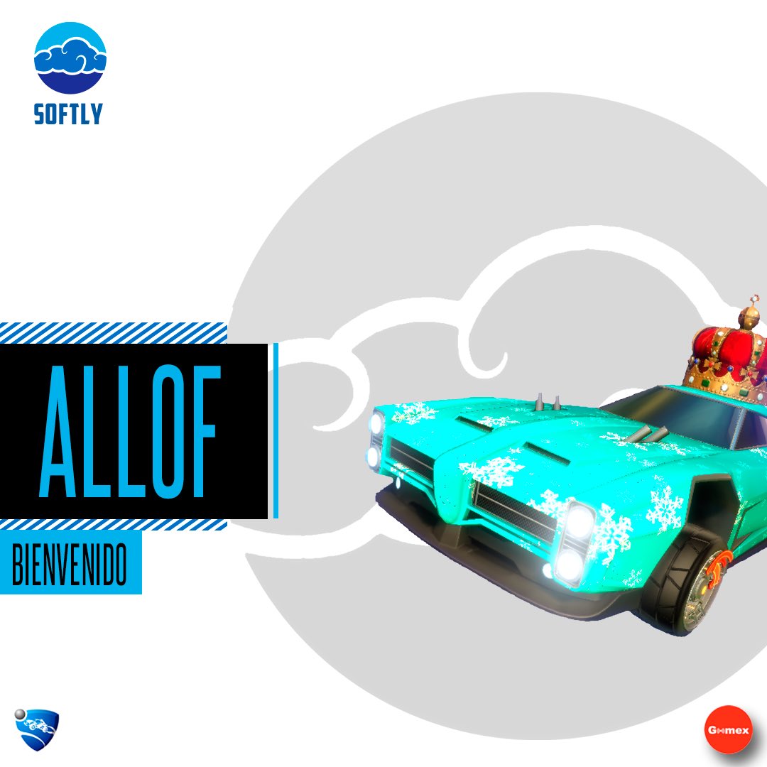Softly_team's tweet photo. Oficializamos el equipo de rocket league de Softly con el primer miembro Allof!!
#RocketLeague #SoftlyUp https://t.co/e2mU5CjWWS