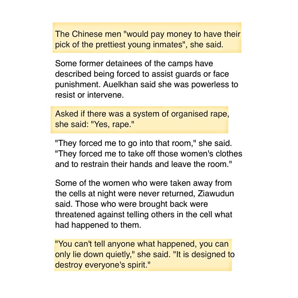 ZairaWasimmm's tweet photo. “Their goal is to destroy everyone and everybody knows it” 

The world is silent despite all these testimonies by the survivors. 

This isn’t the first time that the appalling torture which the Uighur’s are being subjected to is exposed yet remains being blatantly ignored. https://t.co/qjpaKoINdl