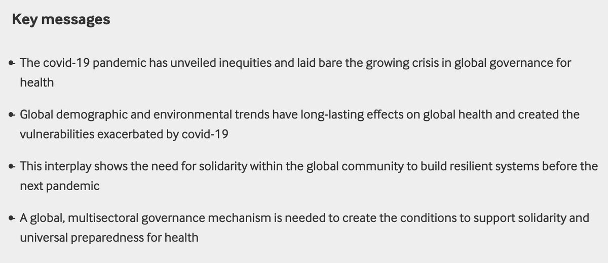 Next article: 'Solidarity and universal preparedness for health after  #covid19"  https://www.bmj.com/content/372/bmj.n59 By Göran Tomson and others from Sweden, and colleagues from Uganda, Bangladesh and US. See key messages below