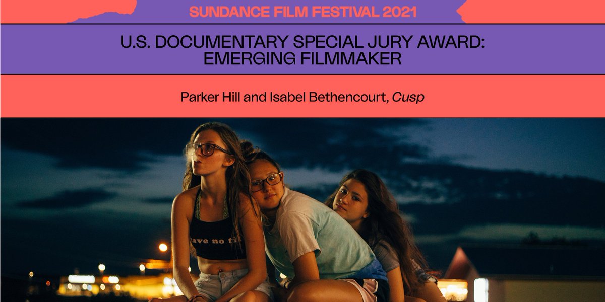 🏆 US Documentary Special Jury Award for Emerging Filmmaker goes to Parker Hill and Isabel Bethencourt for CUSP. #Sundance