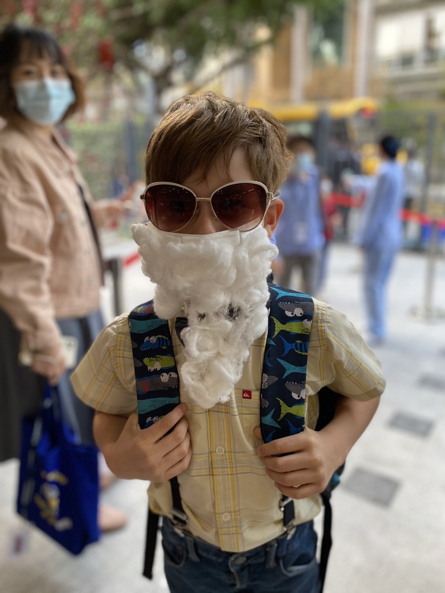TLopukhin's tweet photo. It's the 100th Day of School today.  Amazing how quickly some students aged overnight - I was sure to tell these 100year olds to take it easy on the playground! #aisgz @aisgz https://t.co/yshrRuuNm2