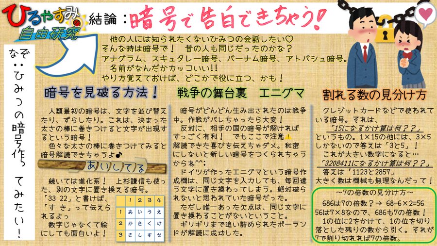 暗号で告白 雷藤たわん トリックアーティスト Note