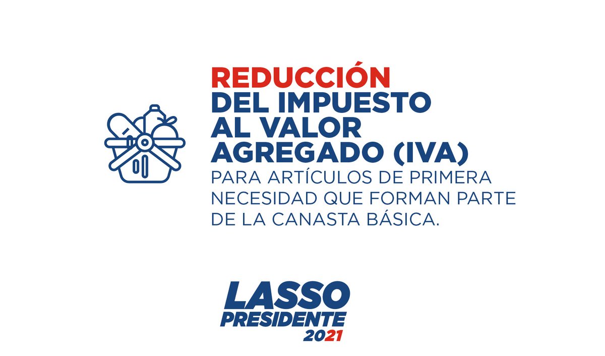 El baratillo, en la recta final. Yaku Pérez ofrece 0% de IVA para celulares y laptops, Andrés Aráuz propone IVA cero para los tampones y toallas higiénicas femeninas y Guillermo Lasso promete reducir el IVA para artículos de primera necesidad. #TodoPorUnVoto