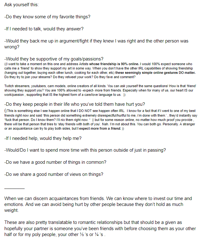 Coming back. Got somethings to say. Long read. Looking for a tldr just read the second tweet. -It is 100% okay and normal to expect more of your friends. -If you were thinking about leaving the fandom. Read the fourth image before you go. But either way I wish you happiness.