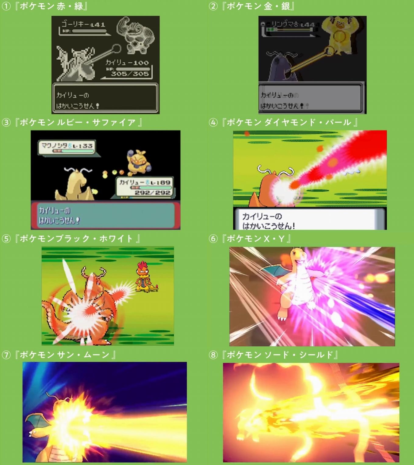 ぽけりん ポケモンまとめ カイリューはかいこうせん 公式にネタにされるｗｗ 歴代シリーズで一番破壊していそうな はかいこうせん は T Co L9djldpl1n ポケモン