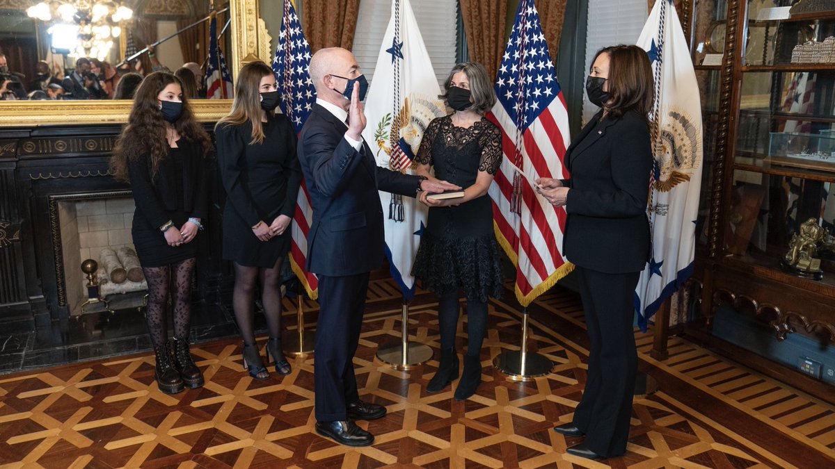 Vice President Kamala Harris Archived (@vp46archive) on Twitter photo Congratulations to <a href="/AliMayorkas/">Alejandro Mayorkas</a>, our new Secretary of Homeland Security. Secretary Mayorkas is a dedicated public servant with a wealth of experience, who will keep America safe while upholding our values. Congratulations to <a href="/AliMayorkas/">Alejandro Mayorkas</a>, our new Secretary of Homeland Security. Secretary Mayorkas is a dedicated public servant with a wealth of experience, who will keep America safe while upholding our values.