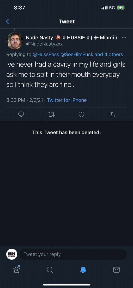 HussPass's tweet photo. @NadeNastyxxx @SeeHimFuck @asphyxiateval @JohnnyRobins @NathyProduction @HussieModels @nadenastyxxx you can delete your tweet but you cannot delete a screenshot https://t.co/JciQ6YgfPo