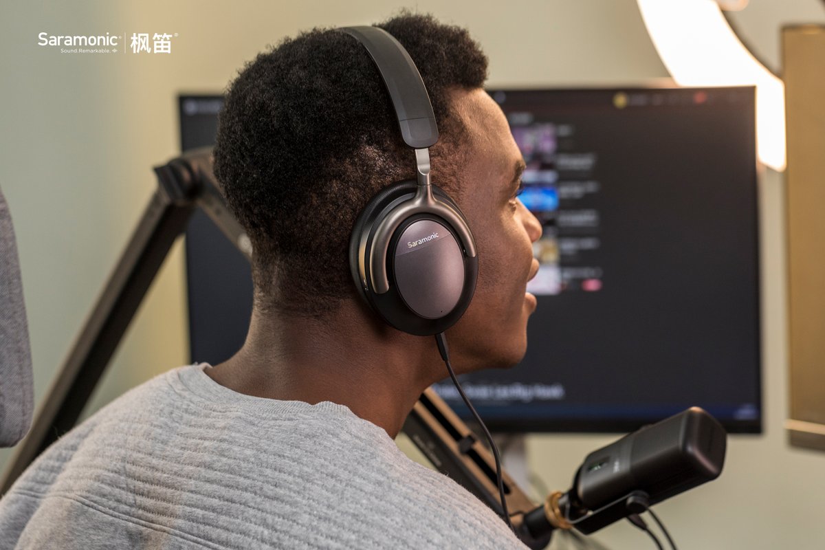 C_April517's tweet photo. 🎧Introducing #Saramonic SR-BH900 Wireless #ANC #Headphones🎵
● Qualcomm Bluetooth 5.0 chip 
● FF+FB dual-mic Advanced Active Noise Cancellation
● Selectable Ambient Sound Mode
● Multiple devices connection simultaneously 
● Extensive touchpad 
#zoommeeting #homeoffice https://t.co/LLLXVcFVbV