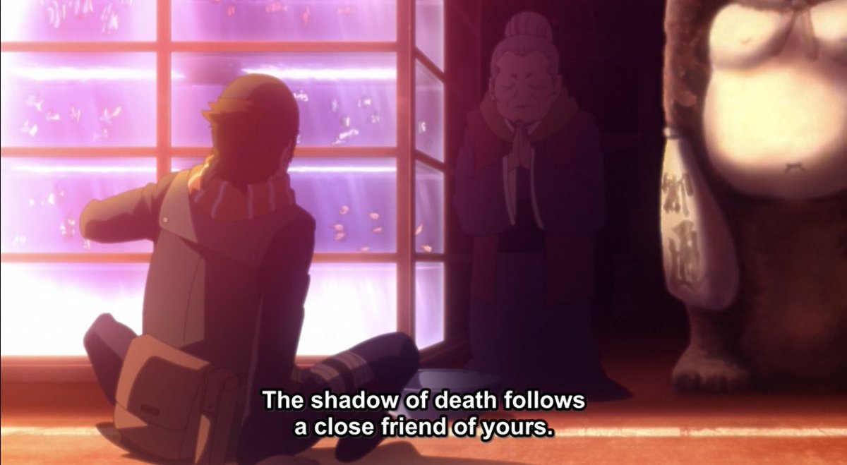 So first we got the foreshadowing of his death which is linked with a turtle given to him by the old lady in the scene she mentions how the shadow of death follows a close friend (I believe this is a reference to Team 7 as a whole or Konohamaru)