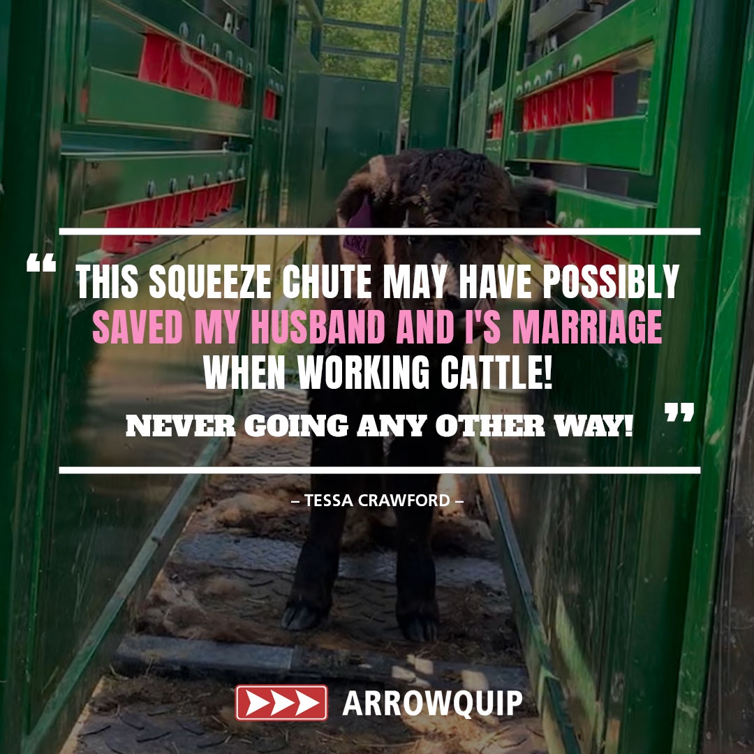 Arrowquip's tweet photo. Ready to be the hero this Valentine's Day? A Q-Catch cattle chute will help you work cattle together without the hassle! Save your back and your marriage.
Visit our linkinbio for more information.
#qcatch #cattlechute #cattlehandling #ranchlife #valentinesday https://t.co/7yd2RGyhHs