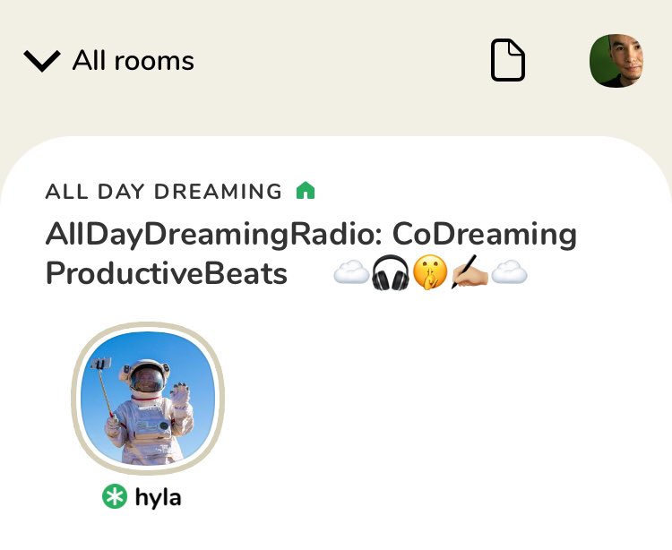 倪爽on Twitter 这两天的工作背景音乐是在clubhouse 里的广播all Day Dreaming 就是有人在room 里一直放音乐因为ch 的二逼设计 我很难找到这个 倪爽on Twitter 这两天的工作背景音乐是在clubhouse 里的广播all Day Dreaming 就是有人在room 里一直放音乐因为ch 的二逼设计 我很难找到这个