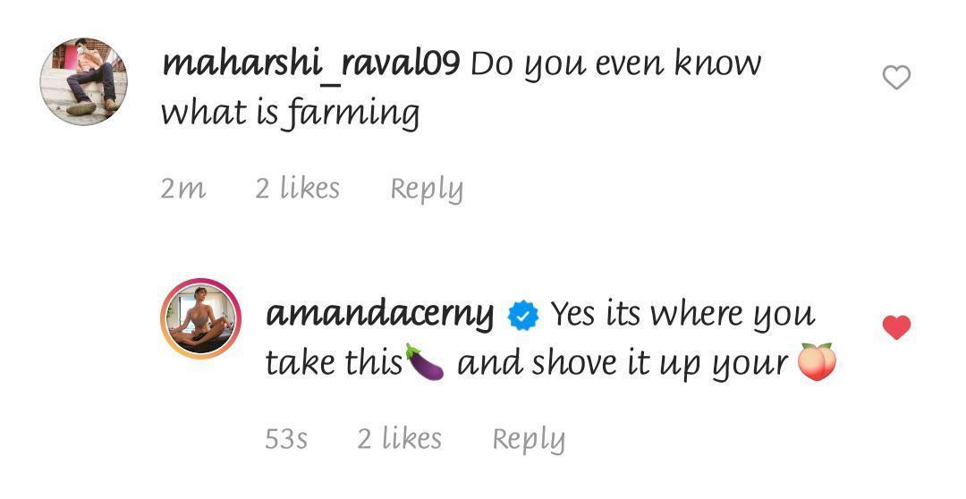 zoo_bear's tweet photo. Here are a few replies by @AmandaCerny. #FarmersProtest ♥️ https://t.co/hR385oTOVy