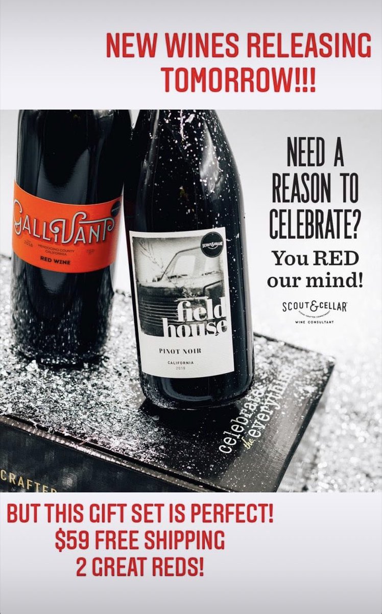 #TomorrowWillBeAGoodDay #Reds #Wine scoutandcellar.com/toast