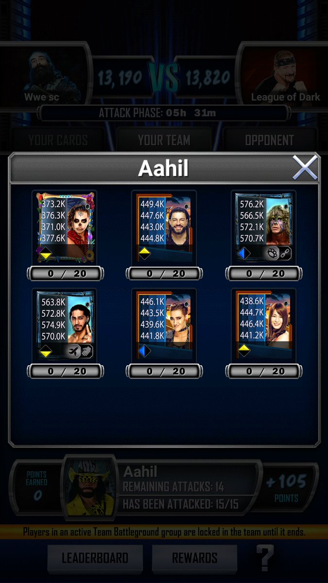 Stephen10564128's tweet photo. He or she cost us tbg please dont add him or her :) just we heads up #WWESuperCard #freeloader #mea https://t.co/93bJ8erMyn