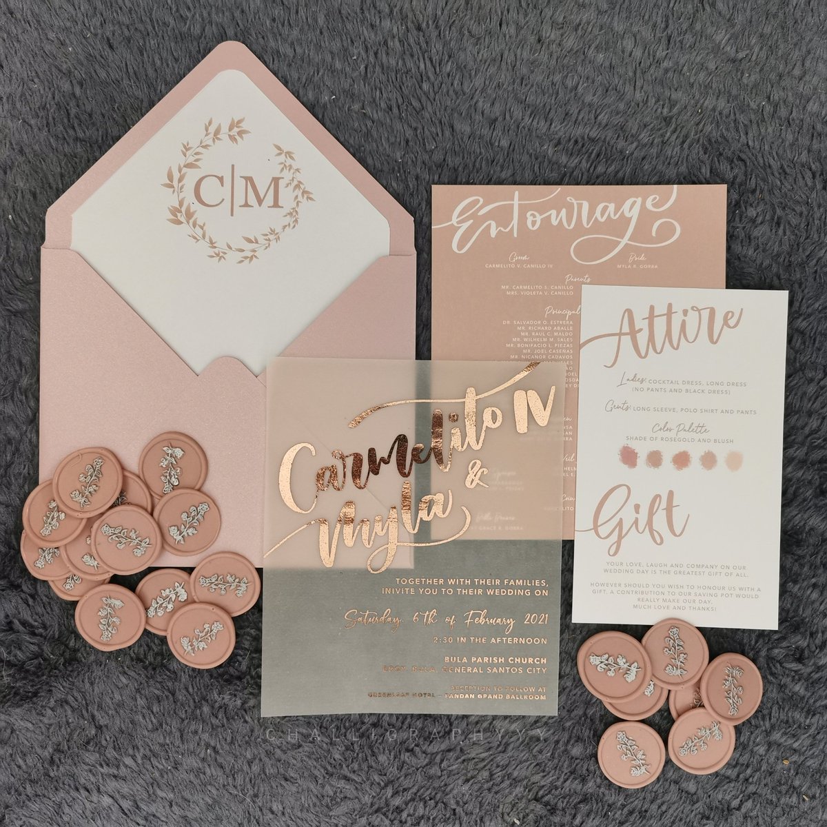 challigraphyyy's tweet photo. C A R M E L I T O + M Y L A
Hand letter font by Challigraphyyy ✍️ (Couple's Name, entourage, attire)
Handmade Translucent Wedding Invitation for Memento Events and Style by Lee Ann
#MinimalistWeddingInvitation
#FebruaryWedding
#GensanWedding https://t.co/Jfl7eBtkea