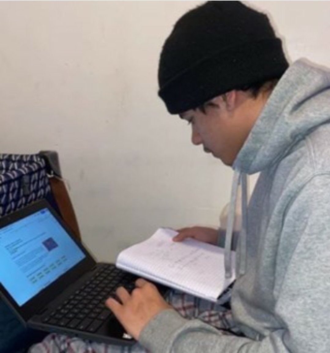 David is currently a Cat 1 (~ high school freshman) student at PCA Lawrence. David took full advantage of the new asynchronous curriculum and earned an “A” on ALL SIX UNITS for Humanities 1! #provingitspossible with rigorous academics and relentless supports #phoenixrising