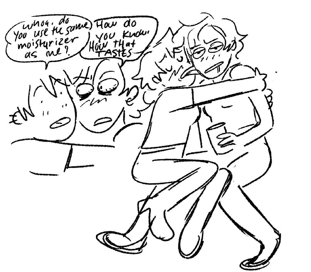 completely humiliating myself by posting these on main but  i only feel a semblance of happiness these days when i draw insane gays 
