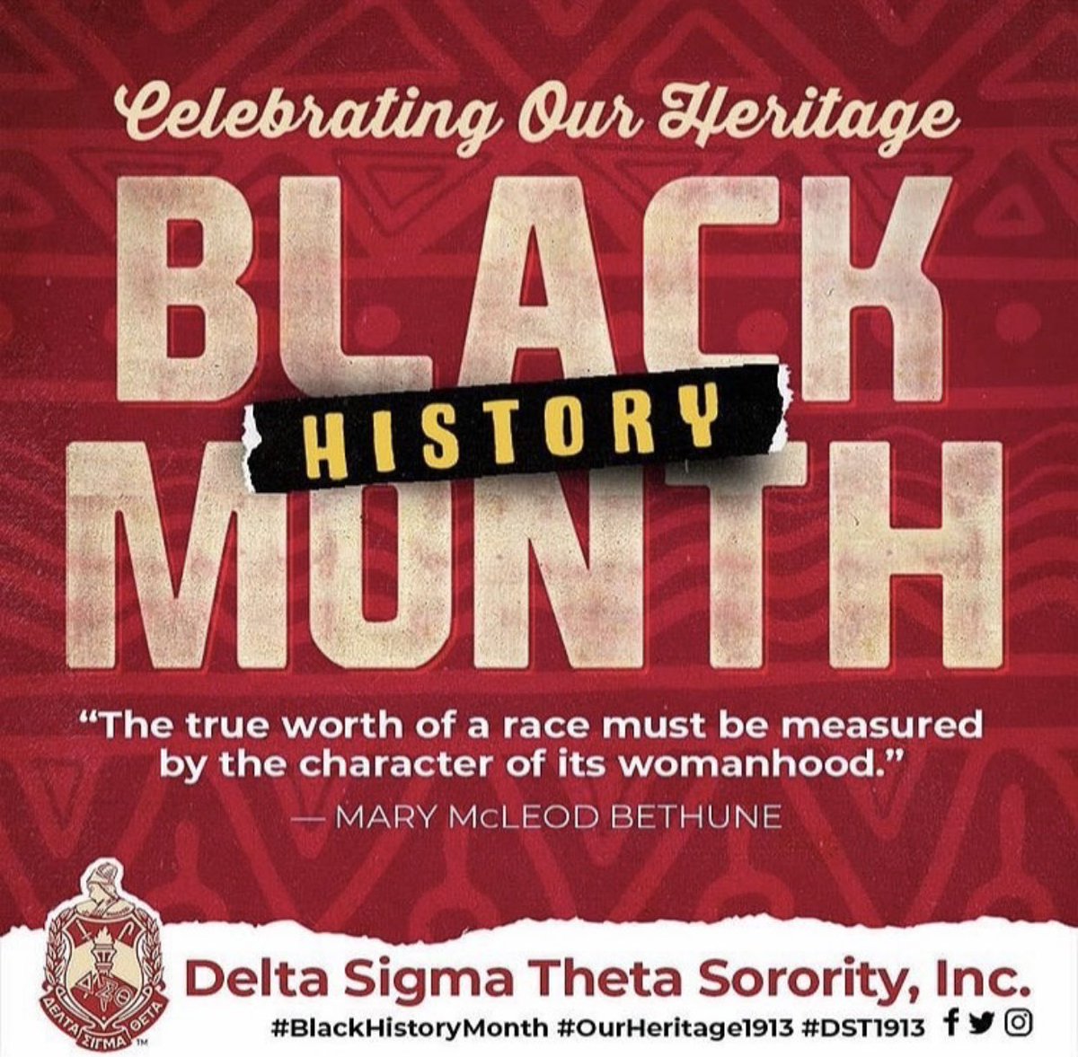 As we commemorate Black History Month, celebrate and remember the achievements of all African Americans. Let us not forget our impact and the Black footprint. Continue to observe not only in February but every day. #BlackHistoryMonth #DST1913