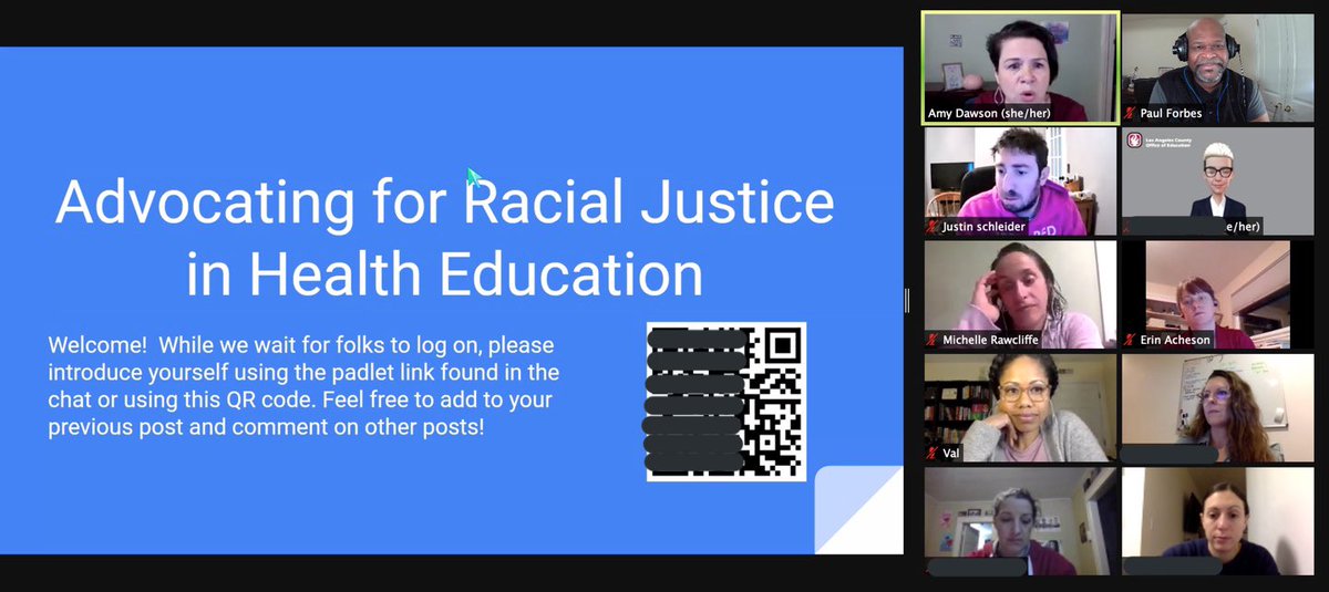 PaulForbesNYC's tweet photo. Great to be in this space this evening. Thanks @adawson810 for creating the space. Thanks @SchleiderJustin for your facilitation.

Always great to be in any space with @ValeriaBrownEdu &amp; grateful to “meet” other passionate, committed folks 👏🏾
Appreciate y’all 🙏🏽 #HealthEd https://t.co/0KKfA3iXd4