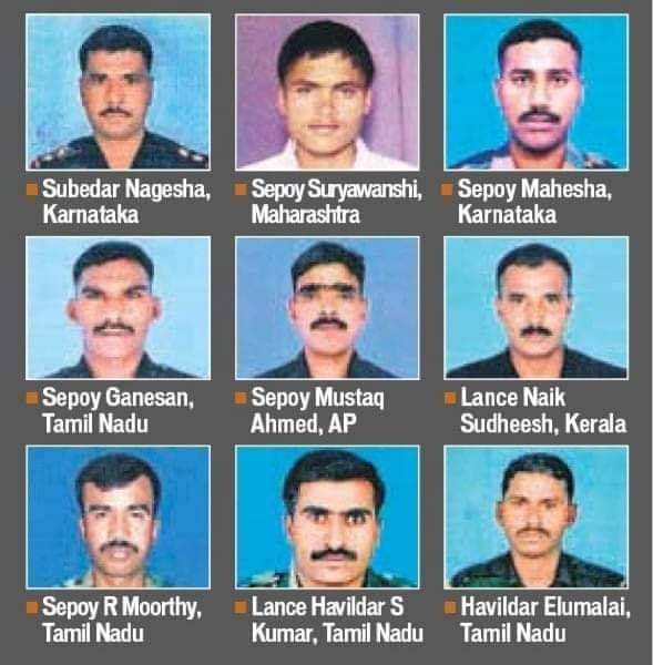 'Quartered in snow, silent to remain, when the bugle calls, they shall rise and march again.'
9 soldiers of 19 Madras lost their lives while deployed on #SiachenGlacier this day in 2016, when their post at 19600 ft was struck by an avalanche.