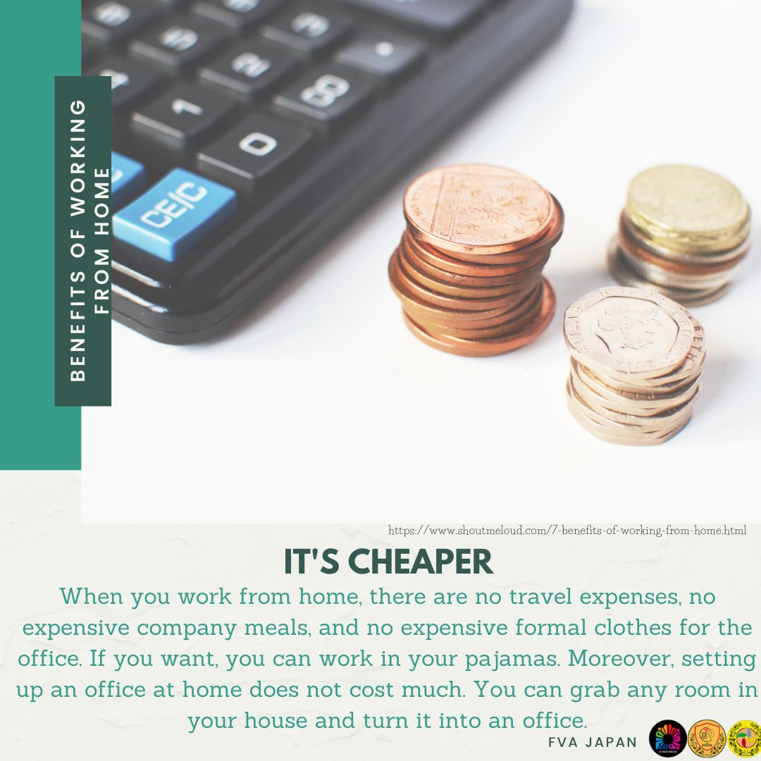 f_edupreneur's tweet image. Benefit of working from home: It's Cheaper
Learn a new skill. Become a certified virtual assistant,  check details &amp;amp; enroll here: oliveskk.com/niche-courses/
 #FVAJapan #freelancingjapan #GlobalFreelancers #wednesday #workfromhome #worklifebalance