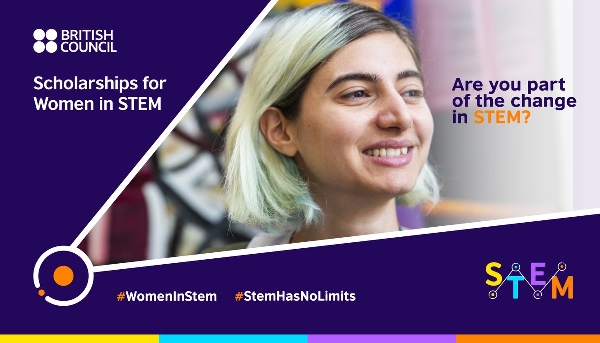 Are you a female #STEM professional? Apply for one of our #scholarships and live your dream this year: bit.ly/3qu46Bf

#ConnectedByScience #WomenInSTEM #STEMhasnolimits #studyabroad #internationalstudent