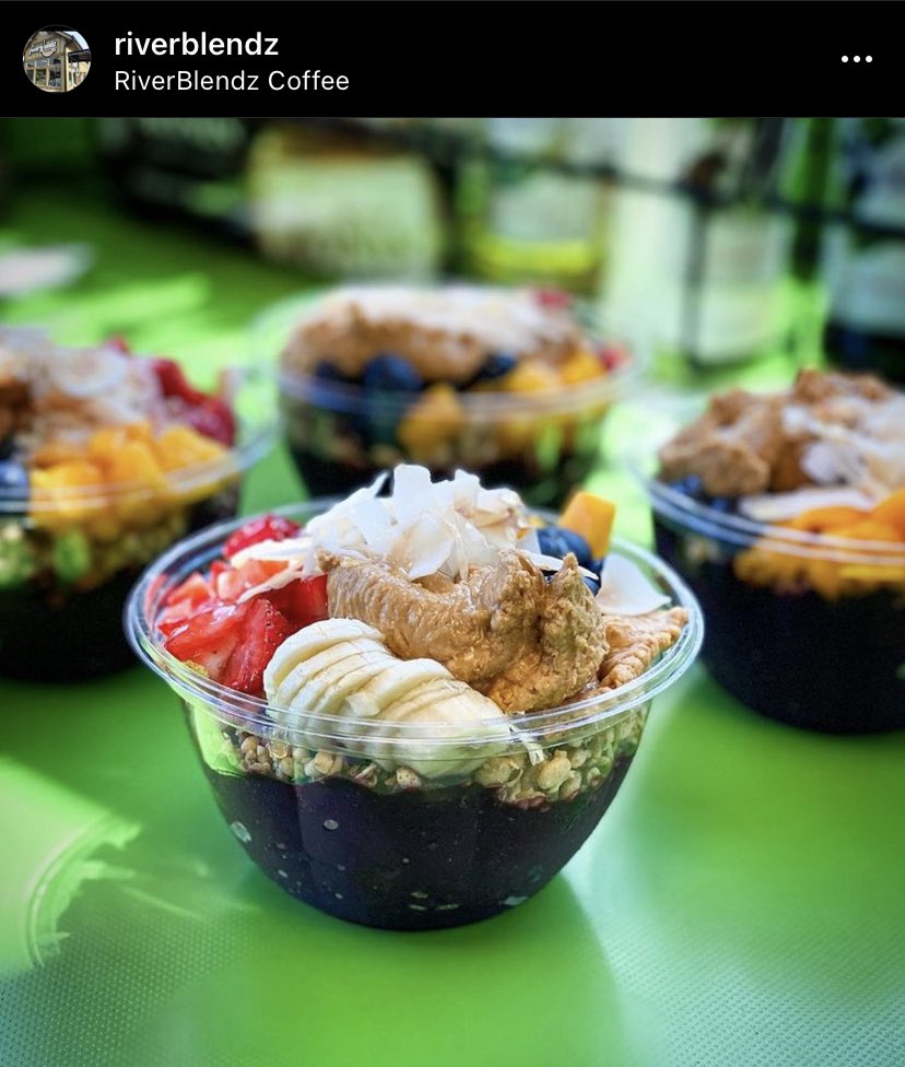 riverblendz's tweet photo. Açaí bowls tomorrow 10-1!! https://t.co/wHJMES4zaD