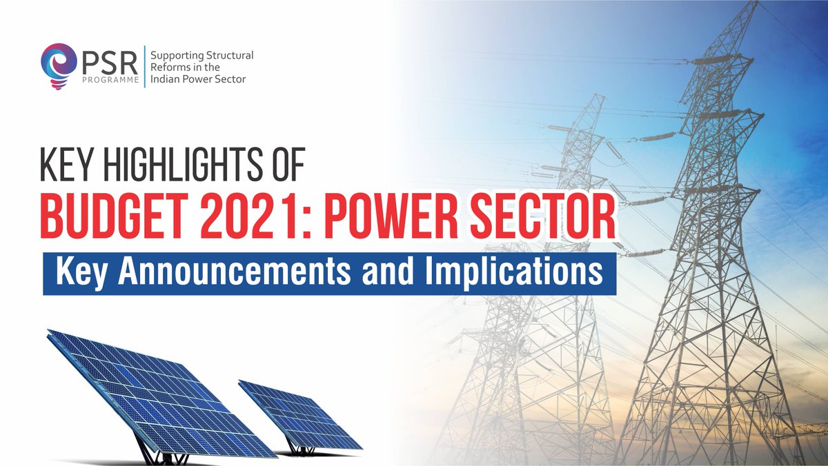#Budget2021 supports India's #energytransition agenda and puts #DISCOM transformation at the core - tinyurl.com/422ywjqt #Powerreforms #smartmeters #hydrogenmission #renewables #solar @FCDOGovUK
