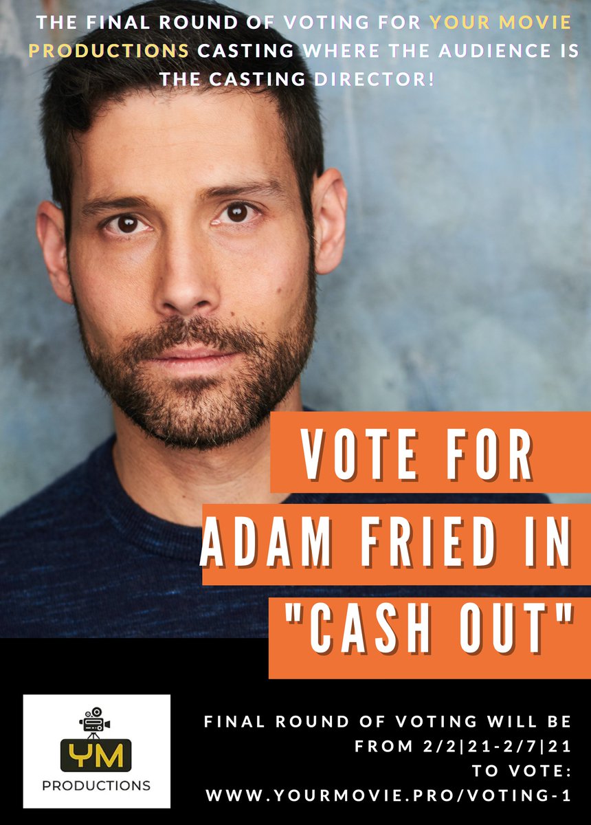 gloriathecat's tweet photo. Help out the amazingly talented @AdamFriedtweets to get the role of his dreams, in a new production where the audience becomes the casting director! Check it out: https://t.co/pS2Q8neC3m