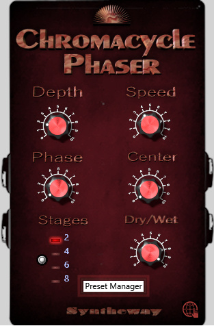 syntheway's tweet photo. Syntheway Chromacycle Phaser VST VST3 Audio Unit 64 bit Plugin. 8-Stage Stereo Effect Windows Mac https://t.co/G3fEPOWNVM #ChromacyclePhaser #PhaserVST #PhaserVST3 #PhasingEffect #PhaserPedal #PhaserAudioUnit #PhaserGuitarPedal #PhaseShift #PhaseShifter #PhaserEffectVST https://t.co/RbieAiPMZF