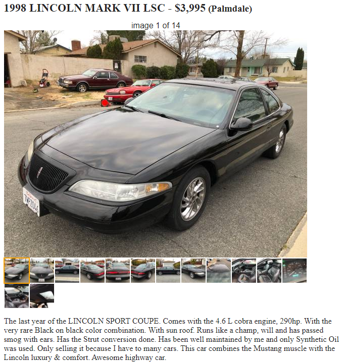 nolanbrowning_'s tweet photo. Today in "Nolan's Used Car Email Alerts" we have two 
@LincolnMotorCo LSC from the same owner. That burgundy '89 is calling my name... https://t.co/Dtsysq0AYD
