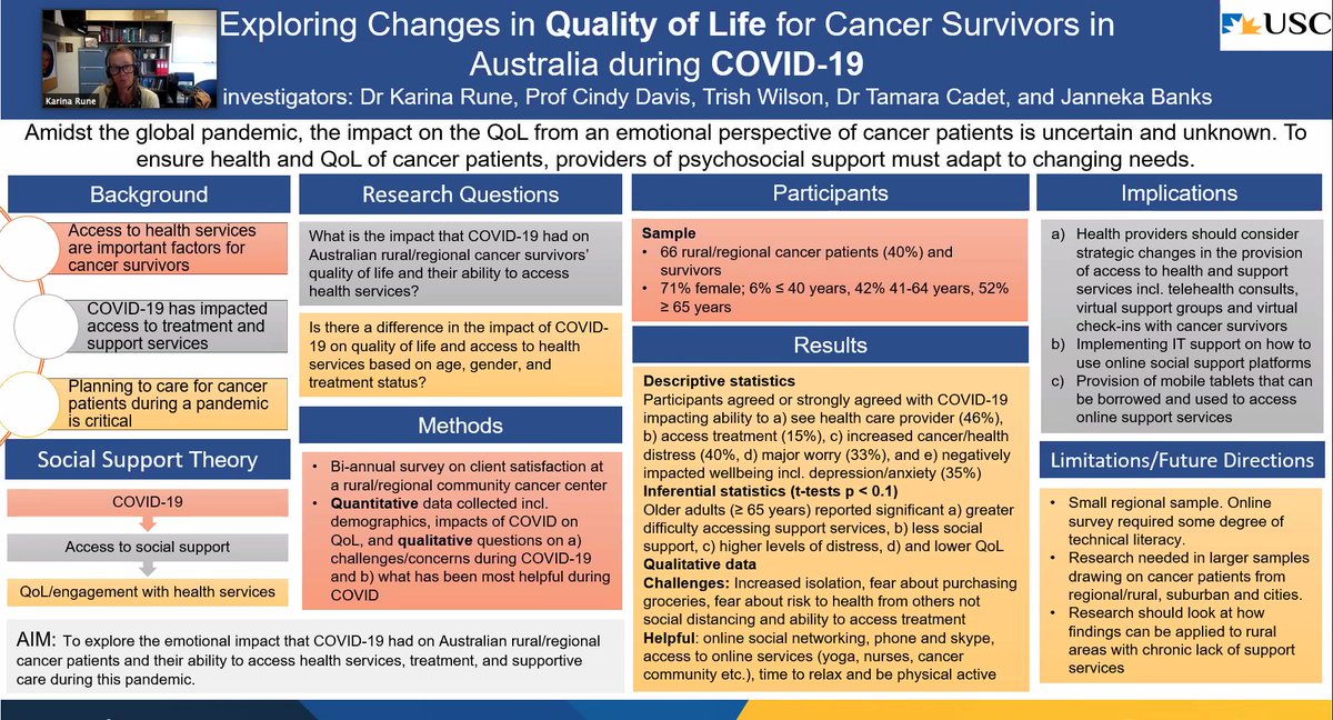 Jacob Keech (@jacobjkeech) on Twitter photo Great rapid presentation at #ASBHM2021 by my colleague <a href="/karina_rune/">Dr Karina Rune</a> from <a href="/usceduau/">UniSC: University of the Sunshine Coast</a> about the experiences of cancer survivors during COVID-19 Great rapid presentation at #ASBHM2021 by my colleague <a href="/karina_rune/">Dr Karina Rune</a> from <a href="/usceduau/">UniSC: University of the Sunshine Coast</a> about the experiences of cancer survivors during COVID-19
