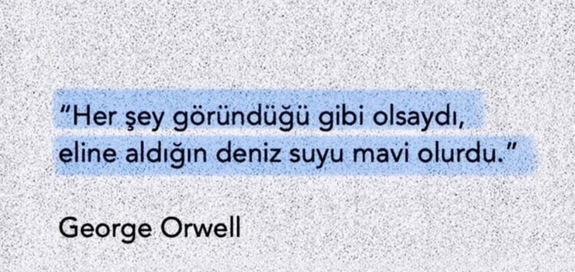 Bunu hep yasamiyor muyuz? Onemli olan otesini gorebilmek...