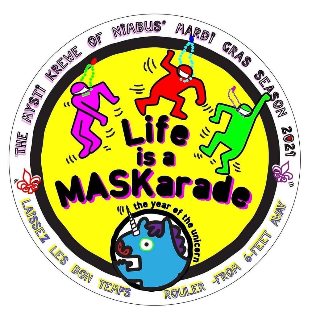 PDXMardiGras's tweet photo. Our 2021 theme: Life is a MASKarade! Although we won't have our annual Ball or Parade this year, you may see us celebrating Downtown, or during the Winter Light Festival, or decorated houses for Yardi Gras, or who knows? Laissez led bon temps rouler from… https://t.co/VZabJIGAOV https://t.co/8MbLHLcwLC