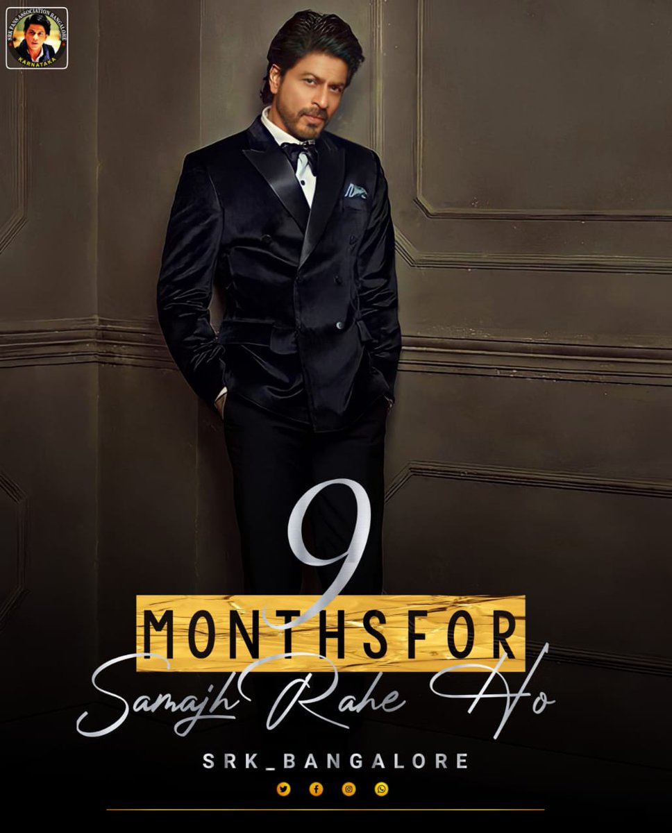 Srk_bangalore's tweet photo. #9MonthsToGo for ...!! Samajh Rahe ho...!!! @iamsrk ke Deewane SRKians
Let's this dashing pick motivates us for a wonderful day ahead. https://t.co/UDU1RmJYfi