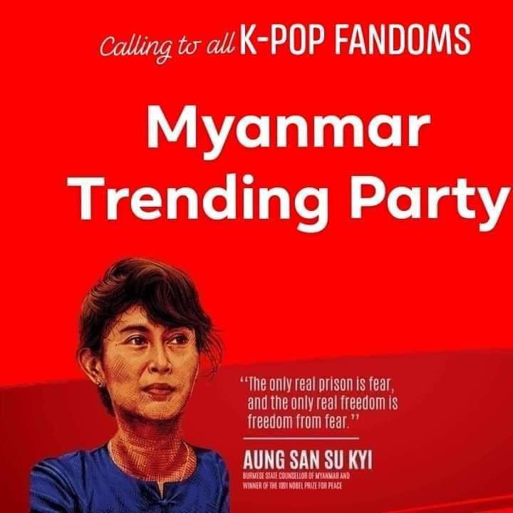 ဒီpostကုိ
Retweet goal 100kပါ
ပါဝင္ေပးၾကပါဦး!!!
retweetရင္Hastagေလးေတြနဲ႔တကြ
tweetေပးပါေနာ္
#SaveMyanmar
#AungSanSuuKyi_government
#RejectTheMilitary
#WhatishappeninginMyanmar
#We_need_democracy
#Save_Burma
#JusticeForMyanmar