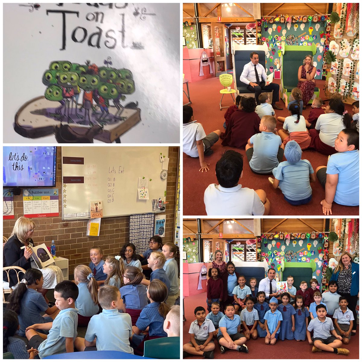 _iEndo's tweet photo. @kylie_lyneham @SackvilleStPS @DebSummerhayes @k_rigas @KathyPowzun @dizdarm @NSWEducation Thank you Sackville Street for the “read out loud day “. Such fun and emphasising the importance of reading. Great fun had by all 🤗 https://t.co/T2PVOR8zXW