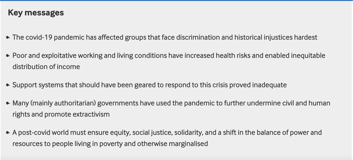 Final article in the series: 'Covid-19 pandemic and the social determinants of health':  https://www.bmj.com/content/372/bmj.n129  #SDOH See key messages 