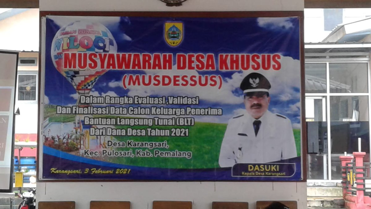 desa_karangsari's tweet photo. Musdessus calon penerima BLT DD tahn 2021 Desa Karangsari https://t.co/czFSplMEZX