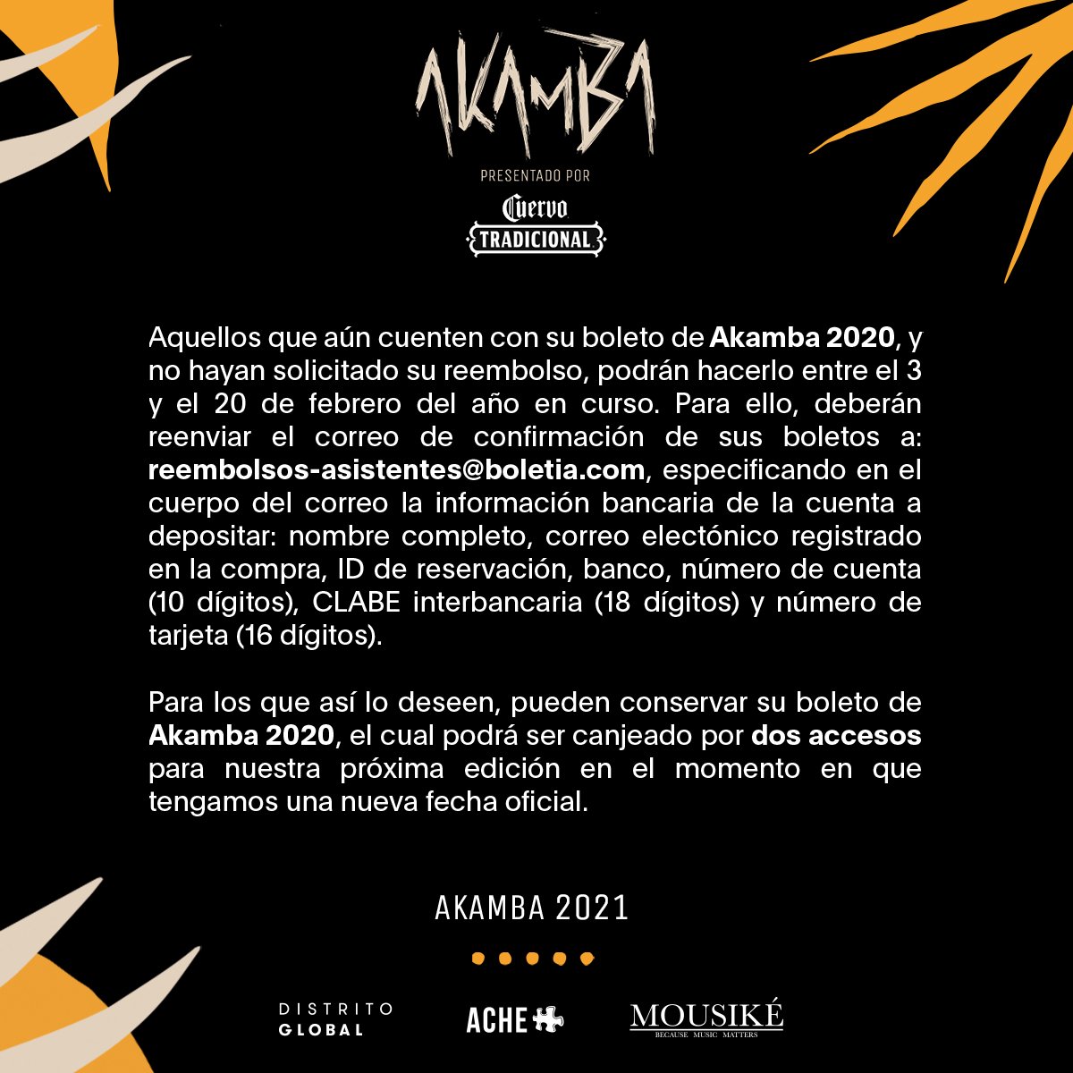 La llama se mantiene viva gracias a su apoyo #PrendeAkamba 🔥