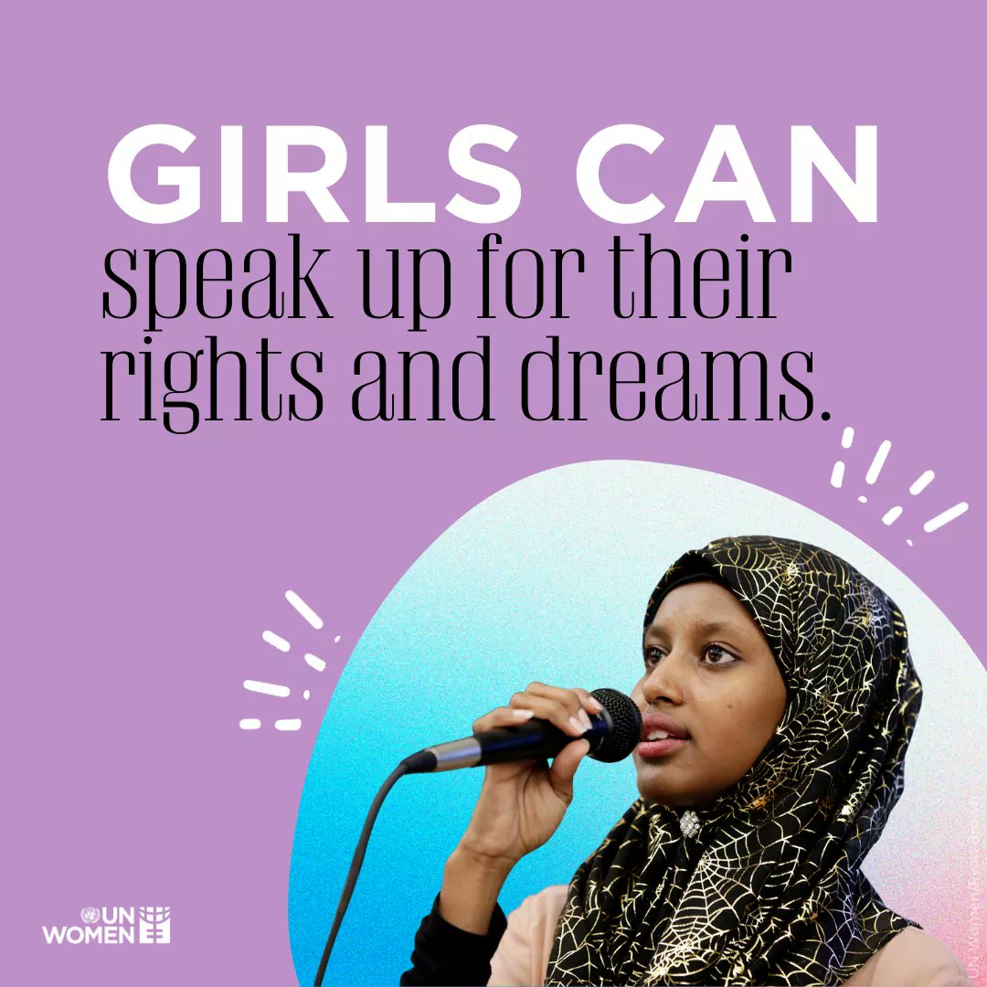 Sport4DevBlog's tweet photo. 📢 Say it again louder for the people in the back 📢
Via @UN_Women ♀️
#girlscan #feminism #womenempowerment https://t.co/XHpGH036mN